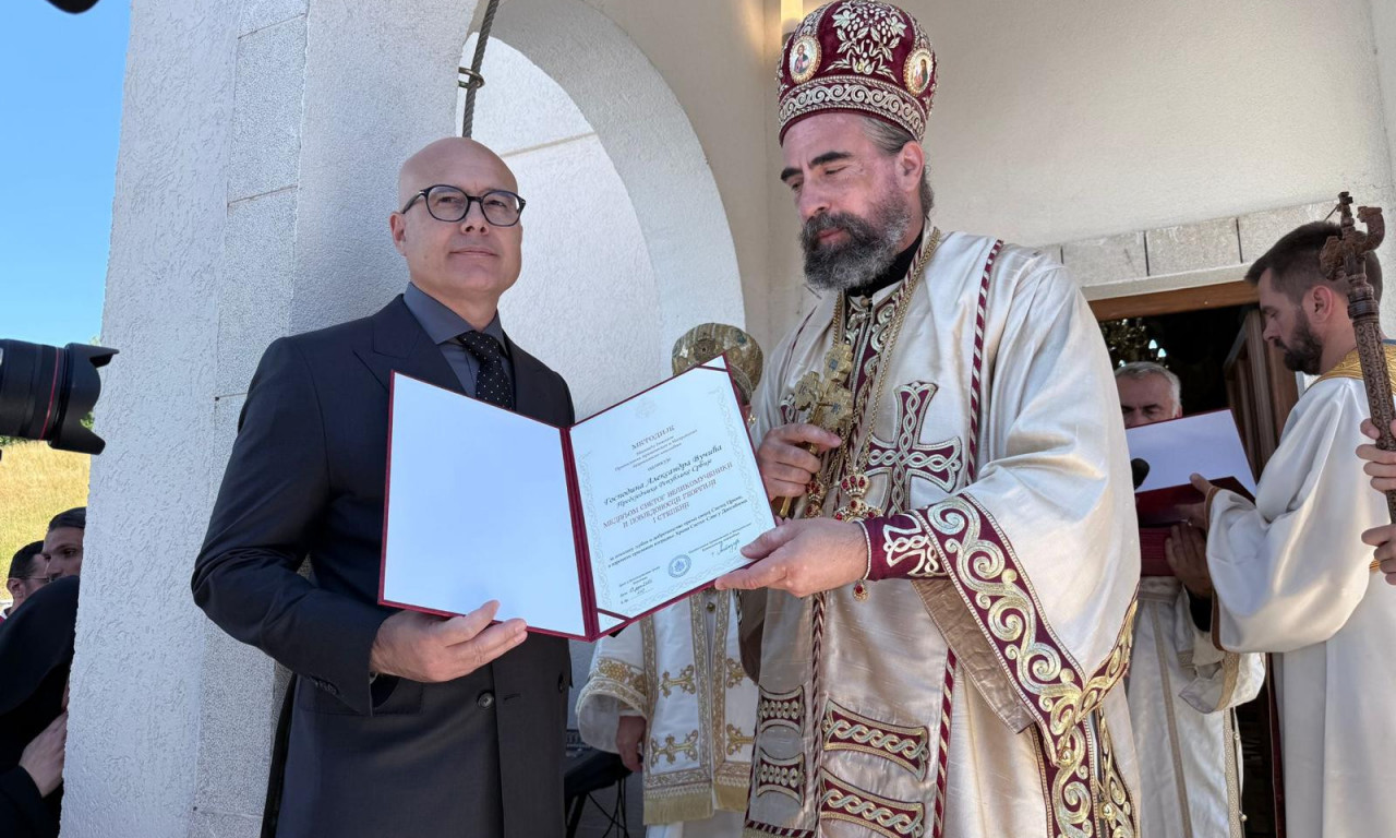 PREDSEDNIK VUČIĆ JEDAN OD KTITORA HRAMA SVETOG SAVE U BERANAMA, VUČEVIĆ: "Svi smo mi jedan narod..."