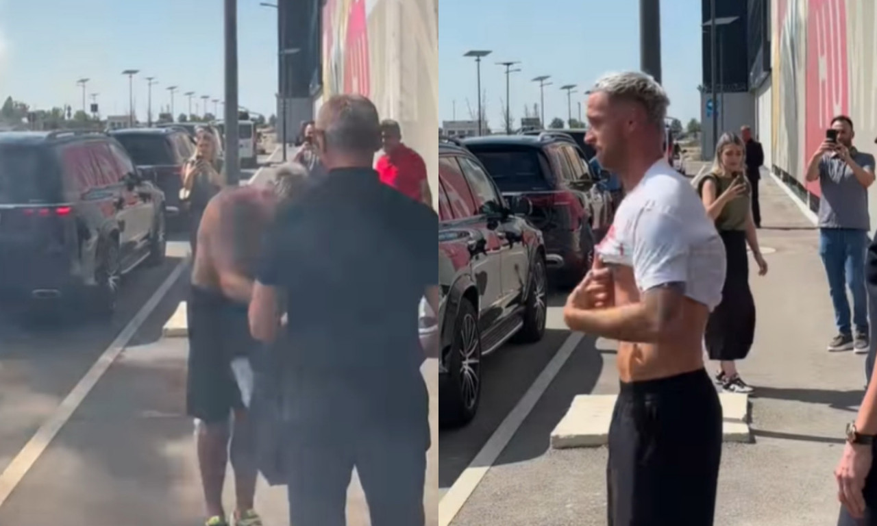 ARNAUTOVIĆ SE SKINUO NA AERODROMU, PA OBUKAO OVU MAJICU! Ovo Srbija još nije videla, Delije u transu - gori sve (VIDEO)