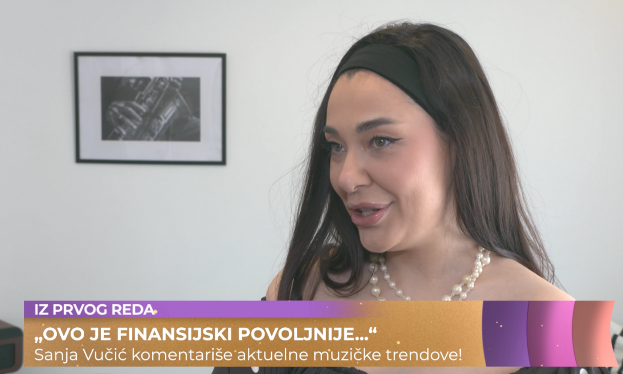 EVO KADA IZLAZI DUET SA BARBAROM BOBAK! Sanja Vučić o planovima u karijeri za "Prvi red" (VIDEO)