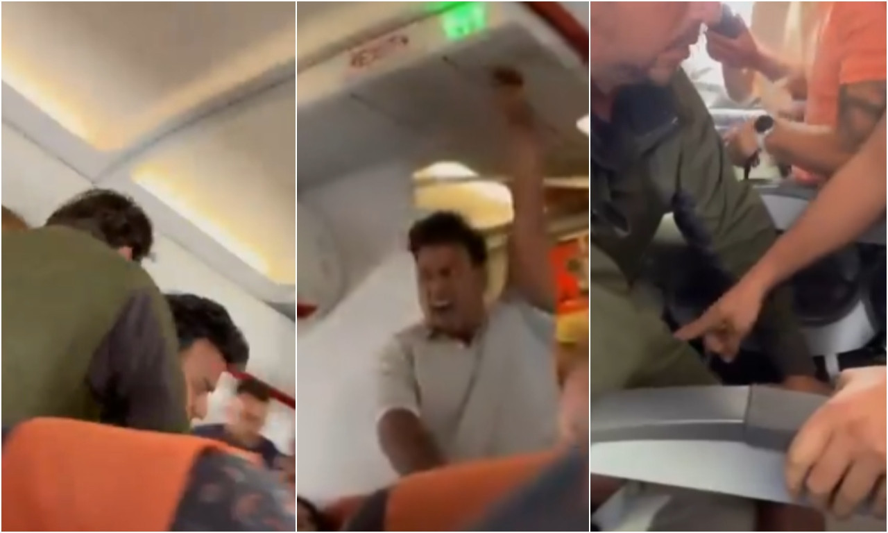 SRBIN U AVIONU SAVLADAO TERORISTU! Pogledajte snimak koji obilazi planetu - našem heroju se divi ceo svet (VIDEO)
