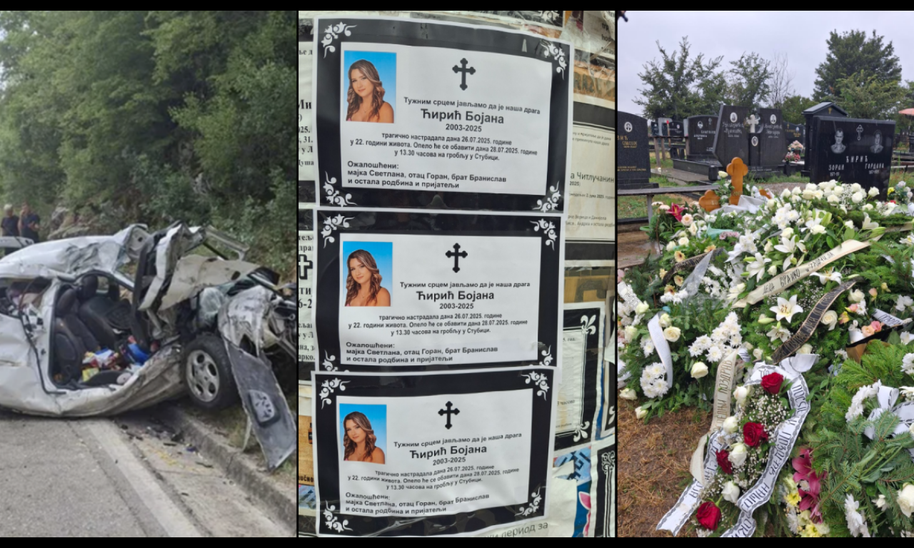 BELI LJILJANI NA GROBU STRADALE BOJANE IZ LAZAREVCA Poruka bake i deke kida dušu (FOTO+VIDEO)