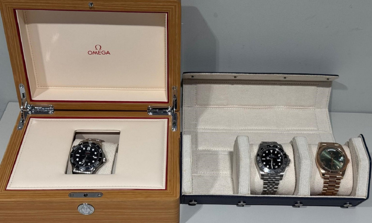 PUTNIK NA AERODROMU NIKOLA TESLA POKUŠAO DA KRIJUMČARI SATOVE OD 80.000 DOLARA Nečiji stan je stao u dve kutije Roleksa!