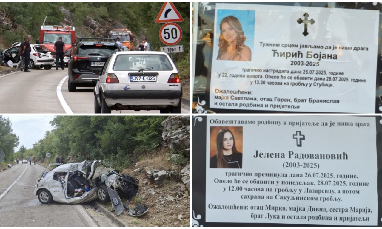 OTKRIVAMO KAKO SU POGINULE JELENA I BOJANA Najbolje drugarice nije ubila brzina, već nešto mnogo strašnije