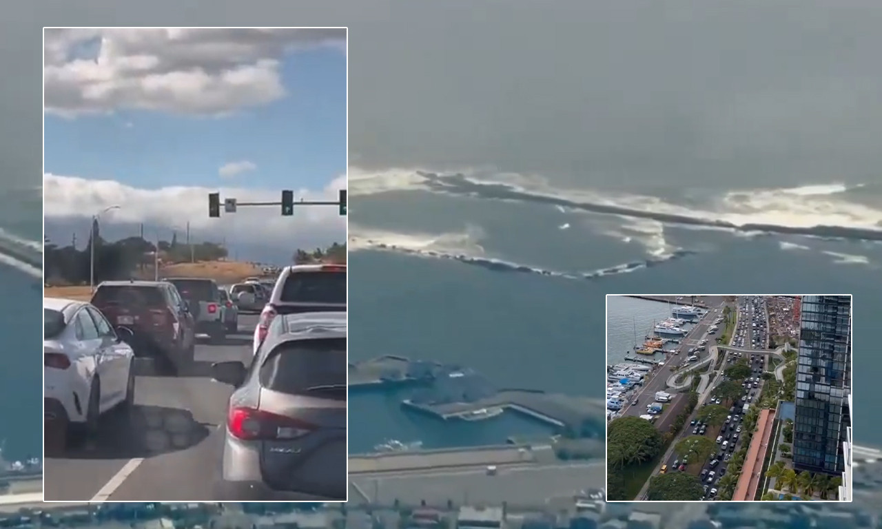 CUNAMI KRENUO NA HAVAJE! Zastrašujuć prizor: Ovako izgleda kada se sudare panika i smrtonosni talasi (VIDEO)