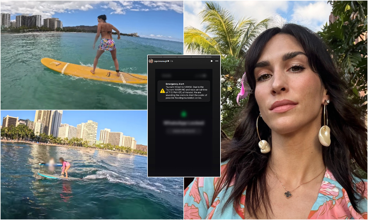 JELISAVETA ORAŠANIN SA DECOM ZAROBLJENA NA HAVAJIMA: Ostrvo pogodio cunami, stigla joj uznemirujuća poruka