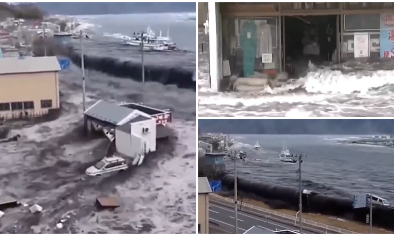 CUNAMI UDARIO U JAPAN  Talasi probili branu, voda nosi sve pred sobom - pojavili se prvi snimci haosa!