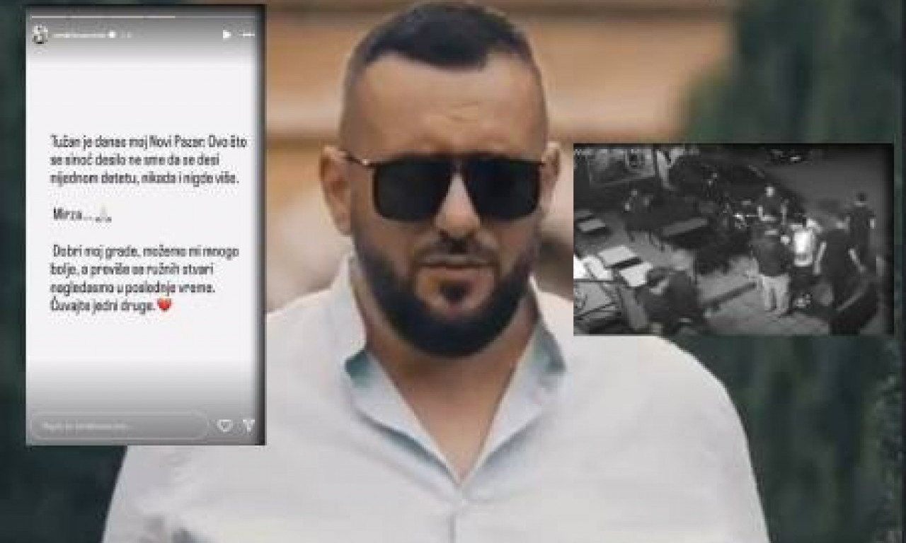 PEVAČ SLOMLJEN POSLE TRAGEDIJE U NOVOM PAZARU „Tužan je danas moj grad"