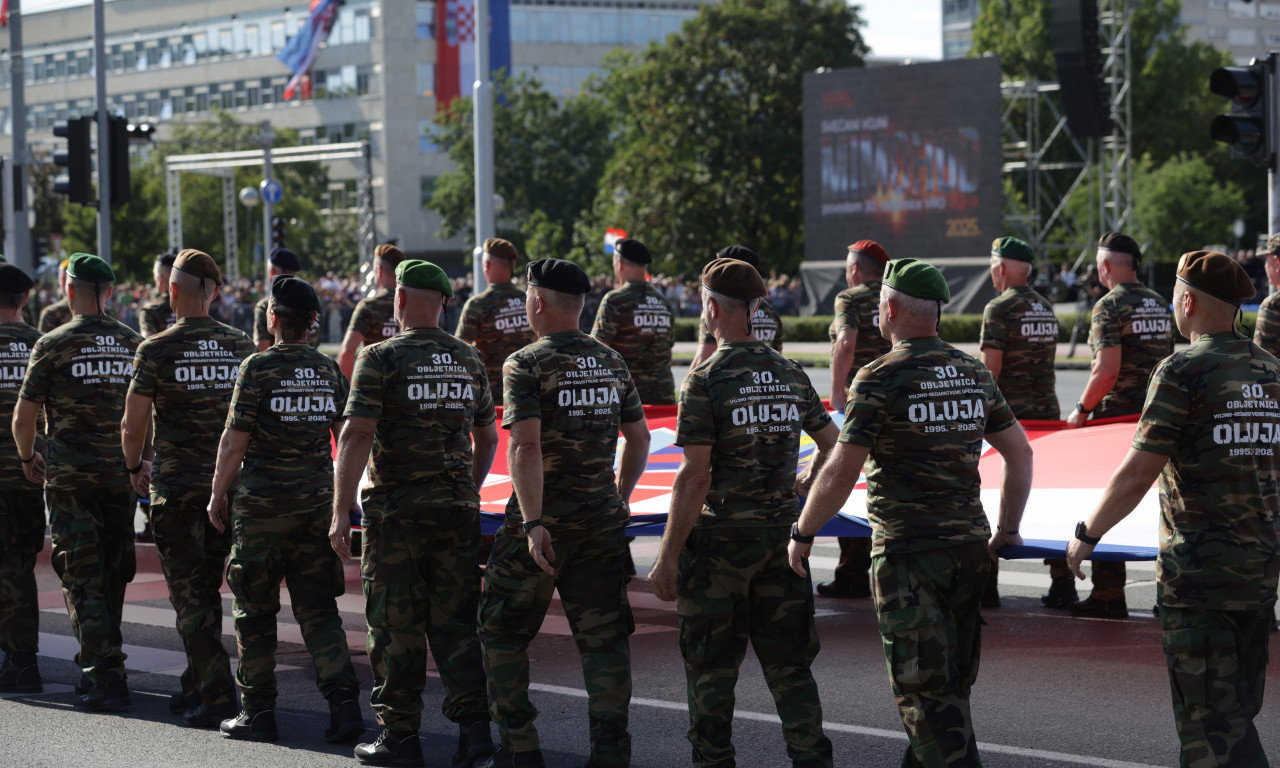 CEO DRŽAVNI VRH HRVATSKE SLAVI ZLOČINAČKU AKCIJU "OLUJU"!