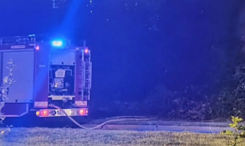GORI DEO NAPUŠTENOG OBJEKTA U NOVOM SADU Vatra zahvatila i dvorište (FOTO)