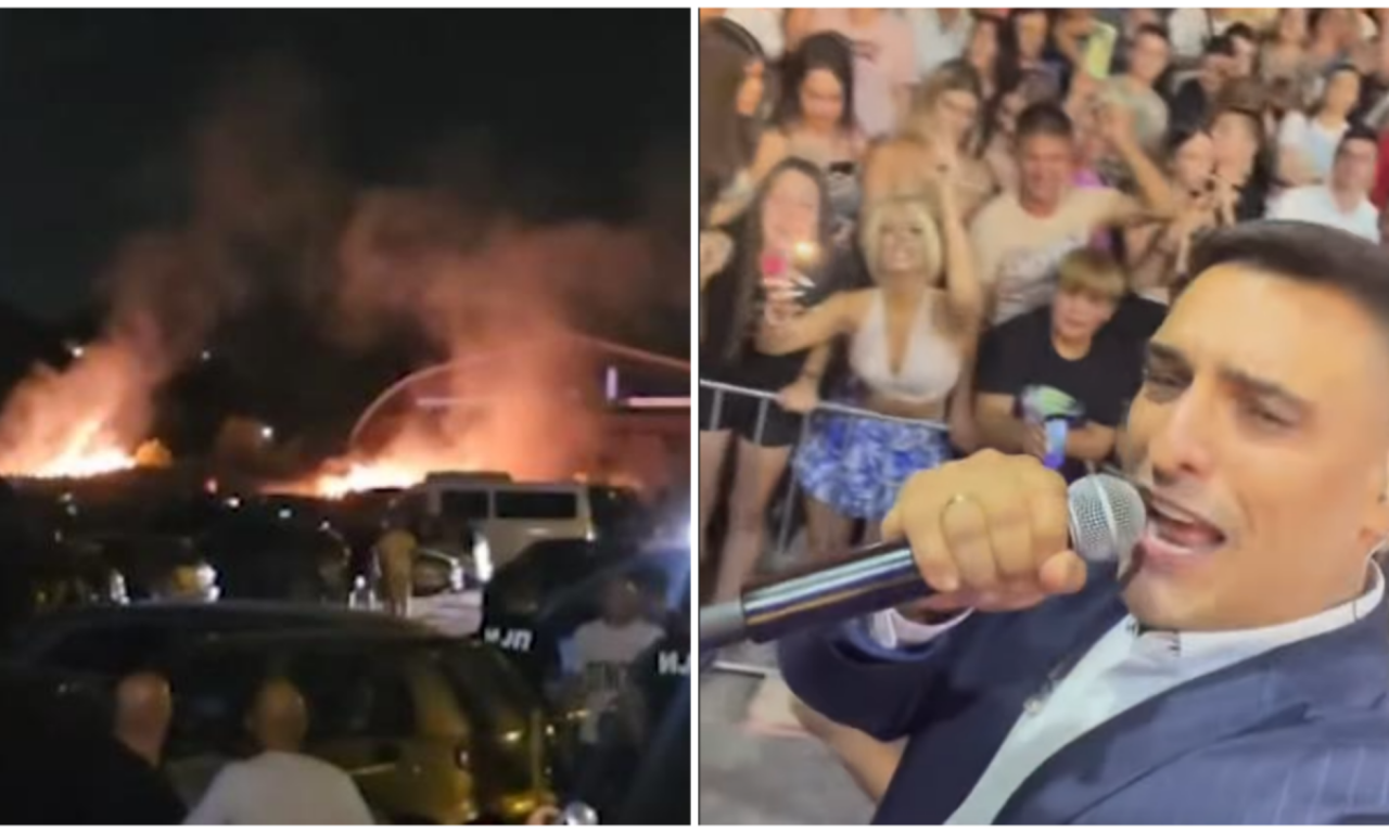 NA KONCERTU DARKA LAZIĆA IZBIO POŽAR: Pevač nije ni znao šta se dešava iza bine (FOTO)
