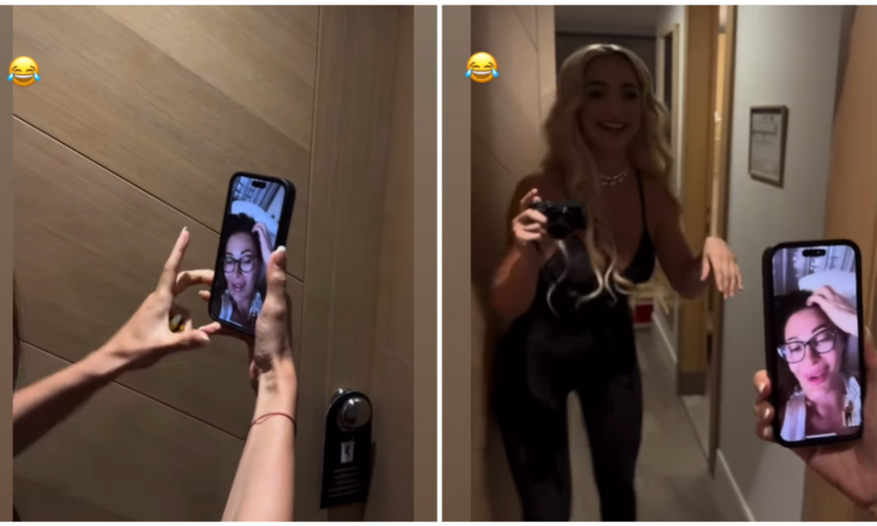 CECA "UPALA" U SOBU MAJE BEROVIĆ: Hit snimak kruži mrežama, nisu znale ko je sa druge strane kamere!