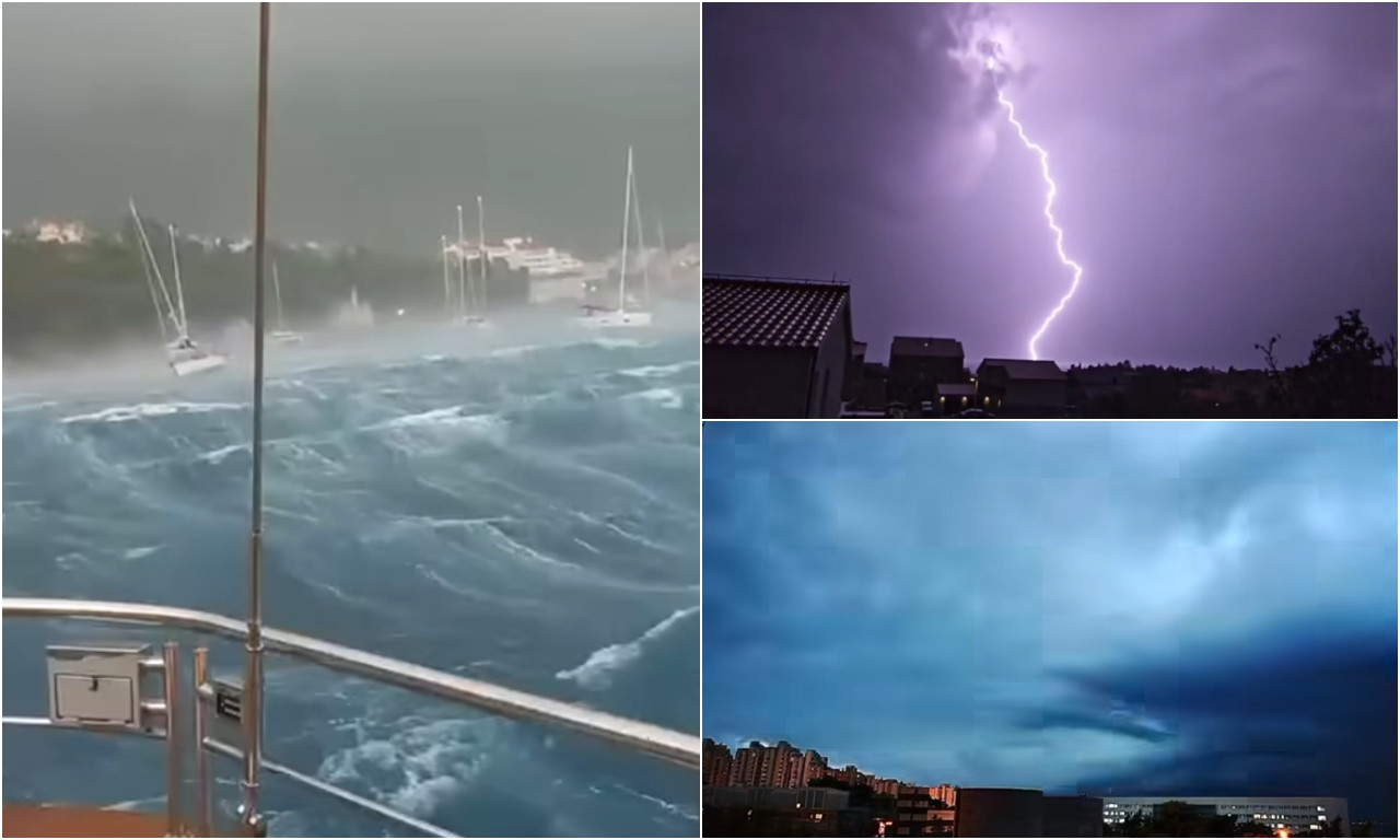SNAŽNO NEVREME POKOSILO DALMACIJU! Ljudski životi bili ugroženi, prizori kataklizme lede krv u žilama (VIDEO)