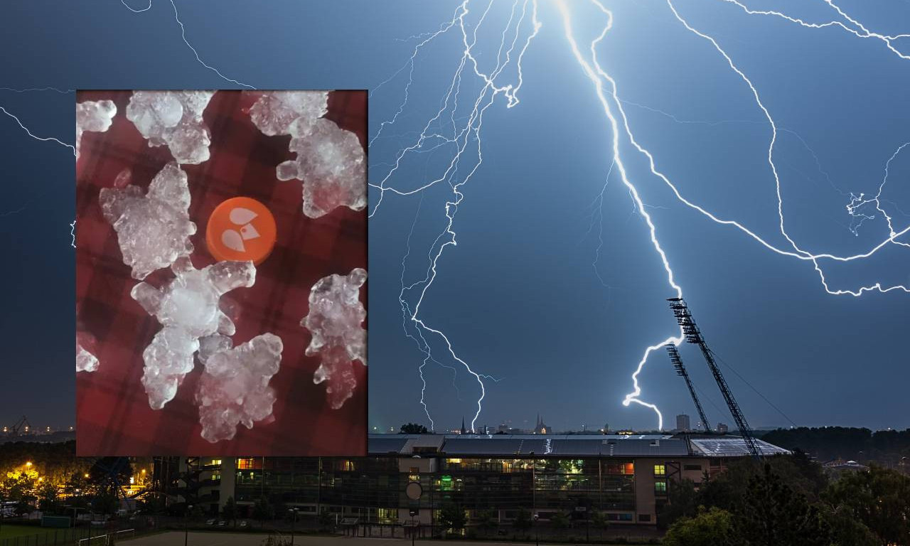 SUPERĆELIJA BACALA ČUDOVIŠNI GRAD NAD SRBIJOM: Zrna kao teniske loptice, ali ovo je najstrašnije! (FOTO)