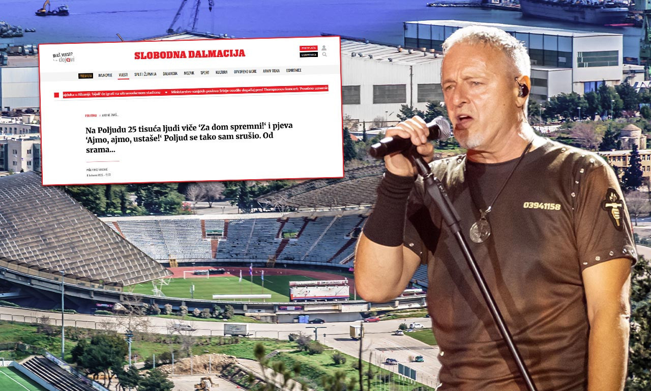 HRVATI VASPITAVAJU NOVE GENERACIJE USTAŠA Vlast ćuti, ali ne i hrvatski novinari: "Od srama se Poljud sam srušio"