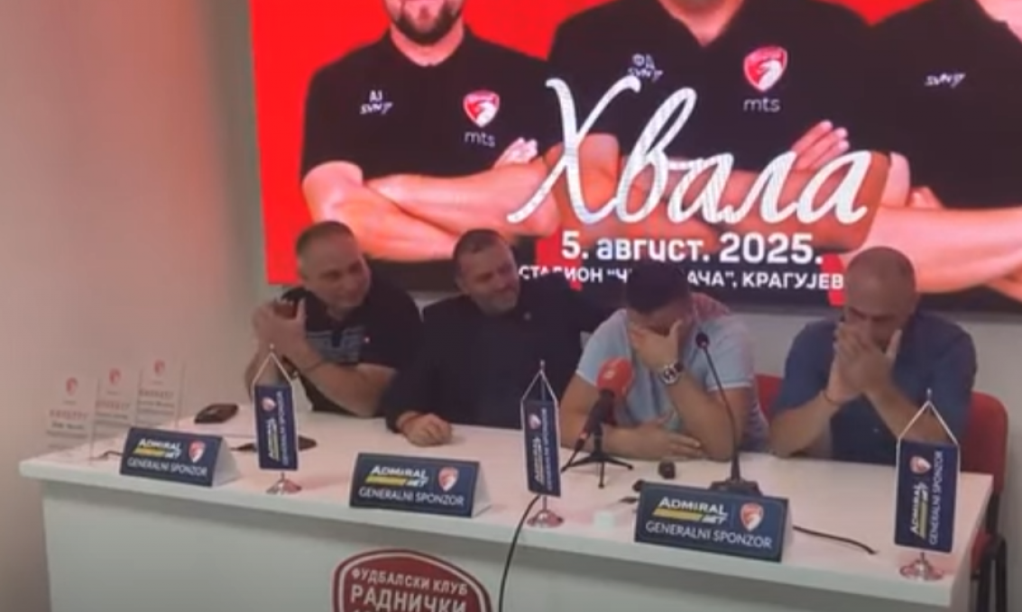 FEĐA DUDIĆ PLAČE KAO KIŠA NA OPROŠTAJU OD RADNIČKOG! Trener nije mogao da govori od suza (VIDEO)