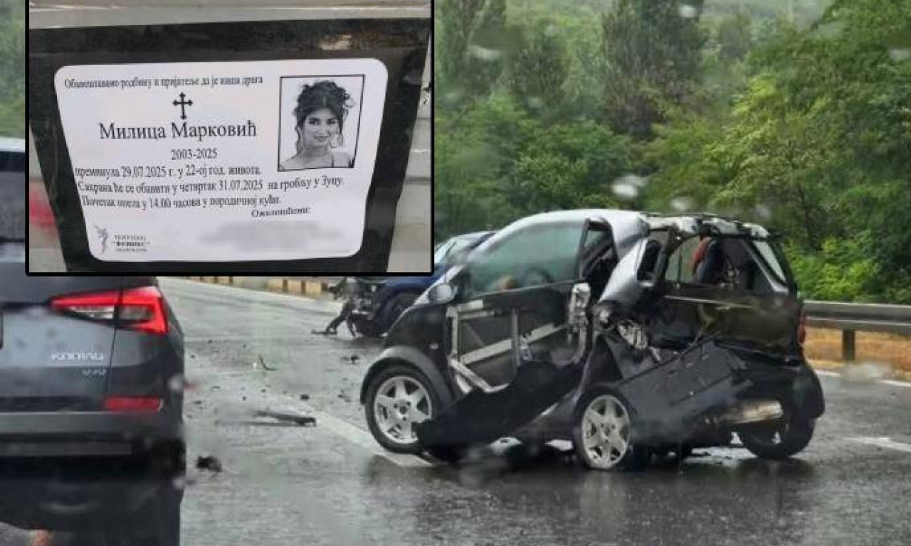MILICA (24) PREMINULA POSLE UDESA KOD BUBANJ POTOKA: BMW udario u "smart", borila se do poslednjeg daha!
