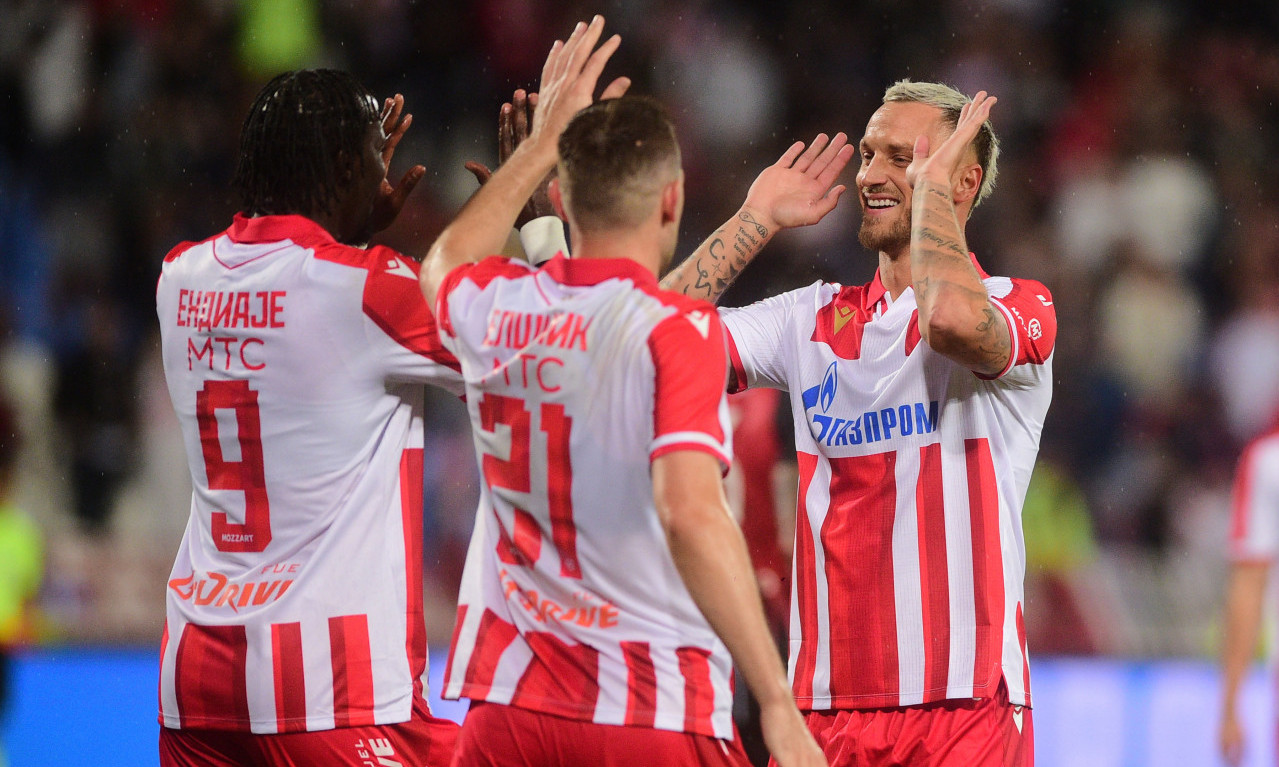 CRVENA ZVEZDA JEDNOM NOGOM U PLEJ OFU Sjajna igra crveno - belih u Poznanju i velika pobeda