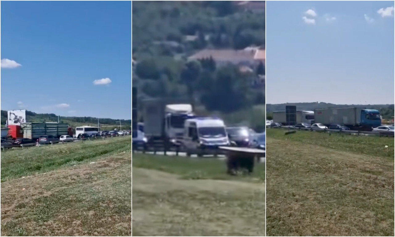 HAOS NA PUTU KA VRČINU Zbog više nezgoda stvorile se kilometarske kolone, Hitna pomoć ne može da prođe (VIDEO/FOTO)