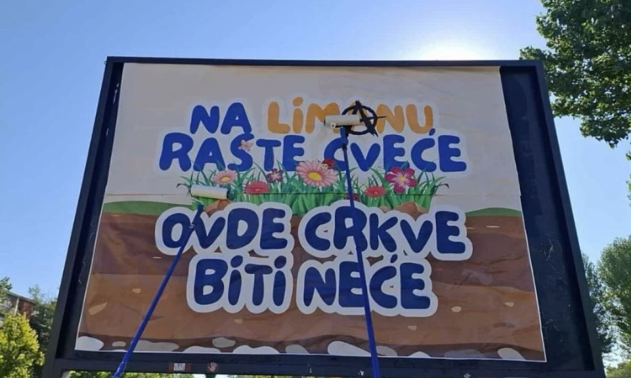 BILBORDI PROTIV CRKVE U NOVOM SADU Nazivaju se borcima za slobodu, a smeta im spomenik mučenicima i hram (VIDEO)