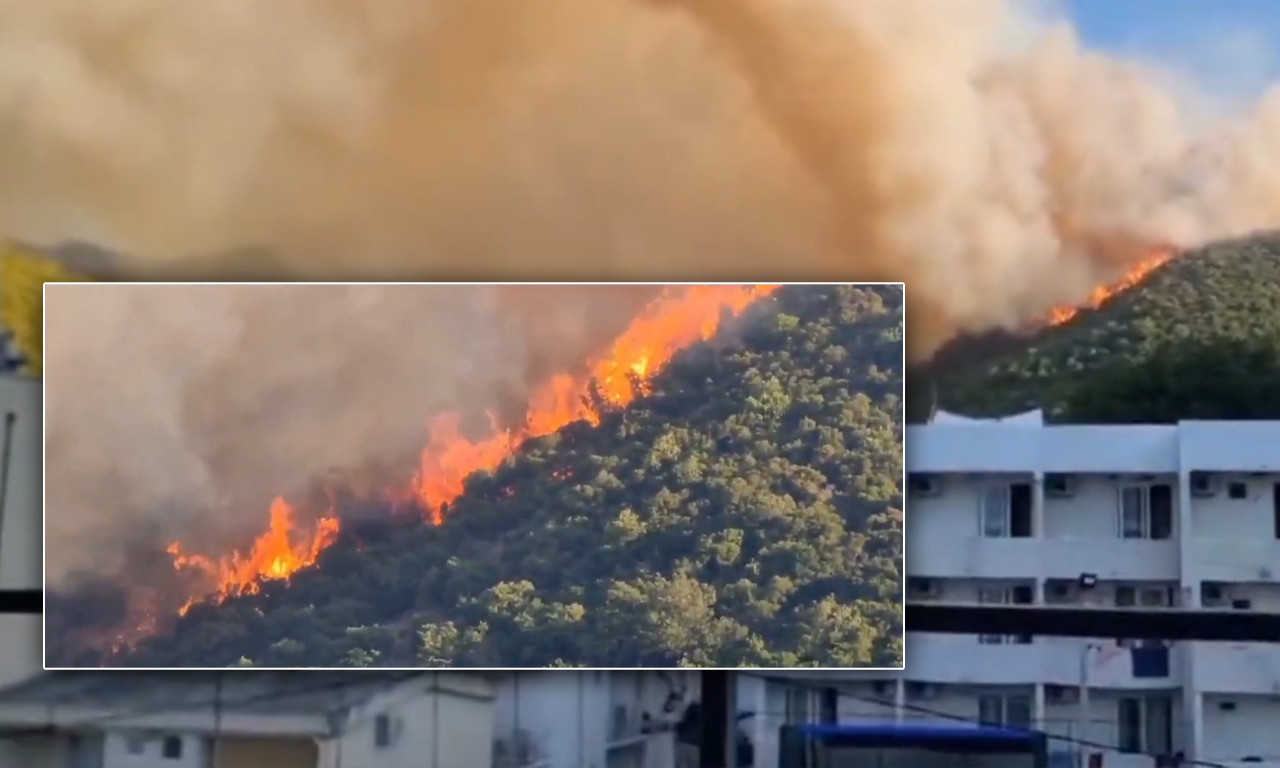 POŽAR GUTA MAGISTRALU IZNAD ČANJA U CRNOJ GORI! Vatrena stihija se kreće ka naselju, prizori su stravični (VIDEO)
