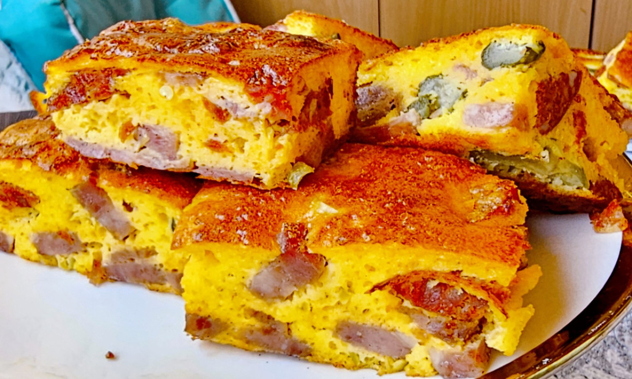 SLANA PITA SA ŠUNKOM I KOBASICOM Recept koji će da se traži po komšiluku!