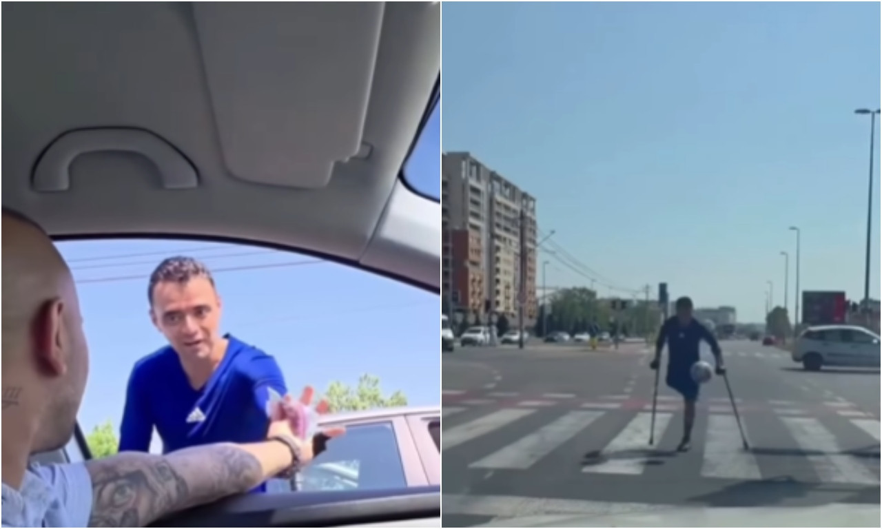 SCENA U CENTRU BEOGRADA RASPLAKALA SRBIJU! Vozač na pešačkom prelazu prišao mladiću bez noge - gestom raspametio sve