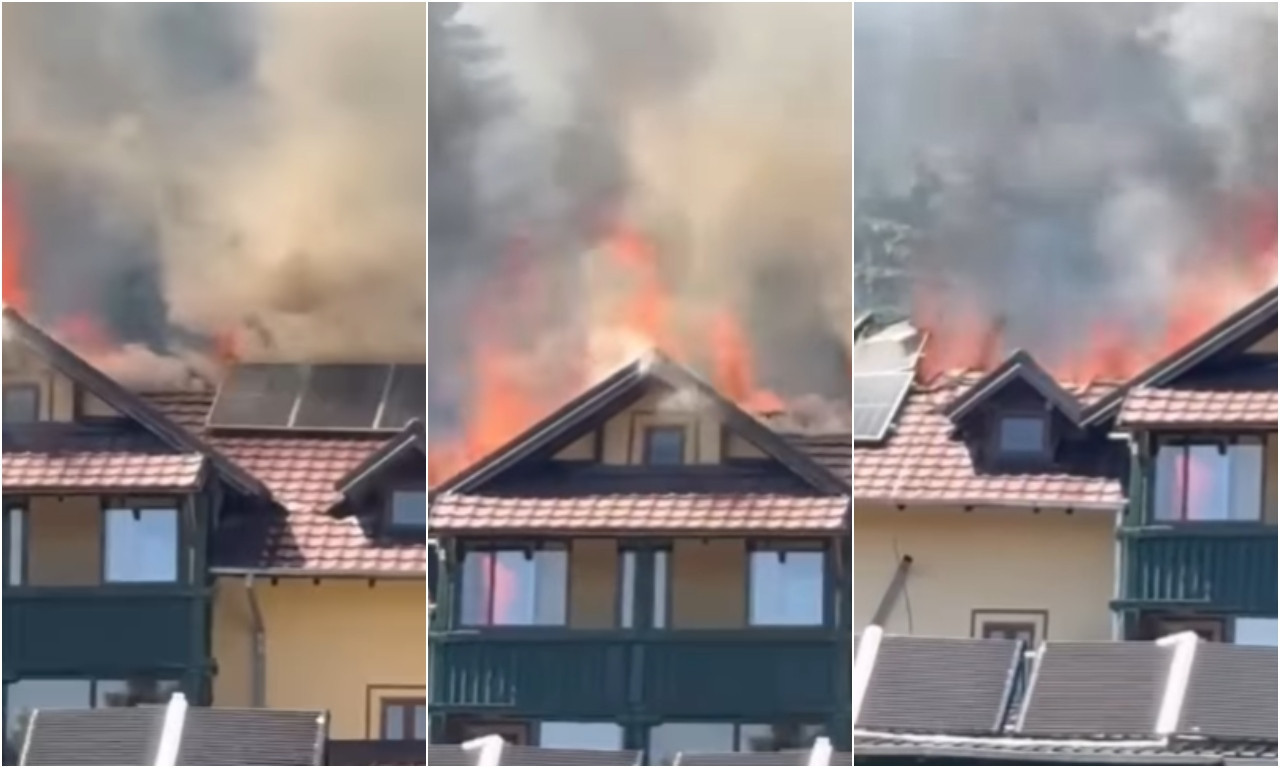 GORI HOTEL NA GOLIJI Zahvatio ceo krov! (VIDEO)