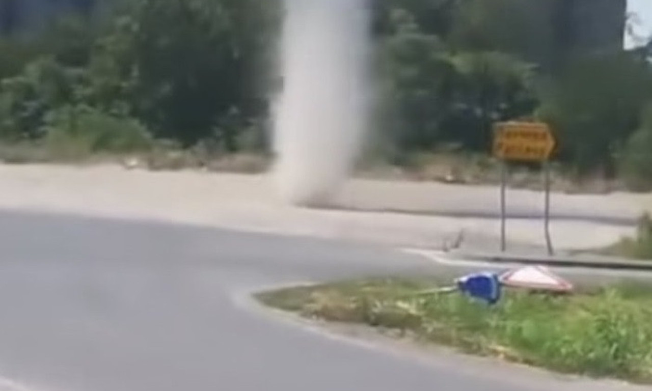 SNIMLJENA PIJAVICA NADOMAK BEOGRADA Vetar podigao prašinu, zastrašujući prizor (VIDEO)
