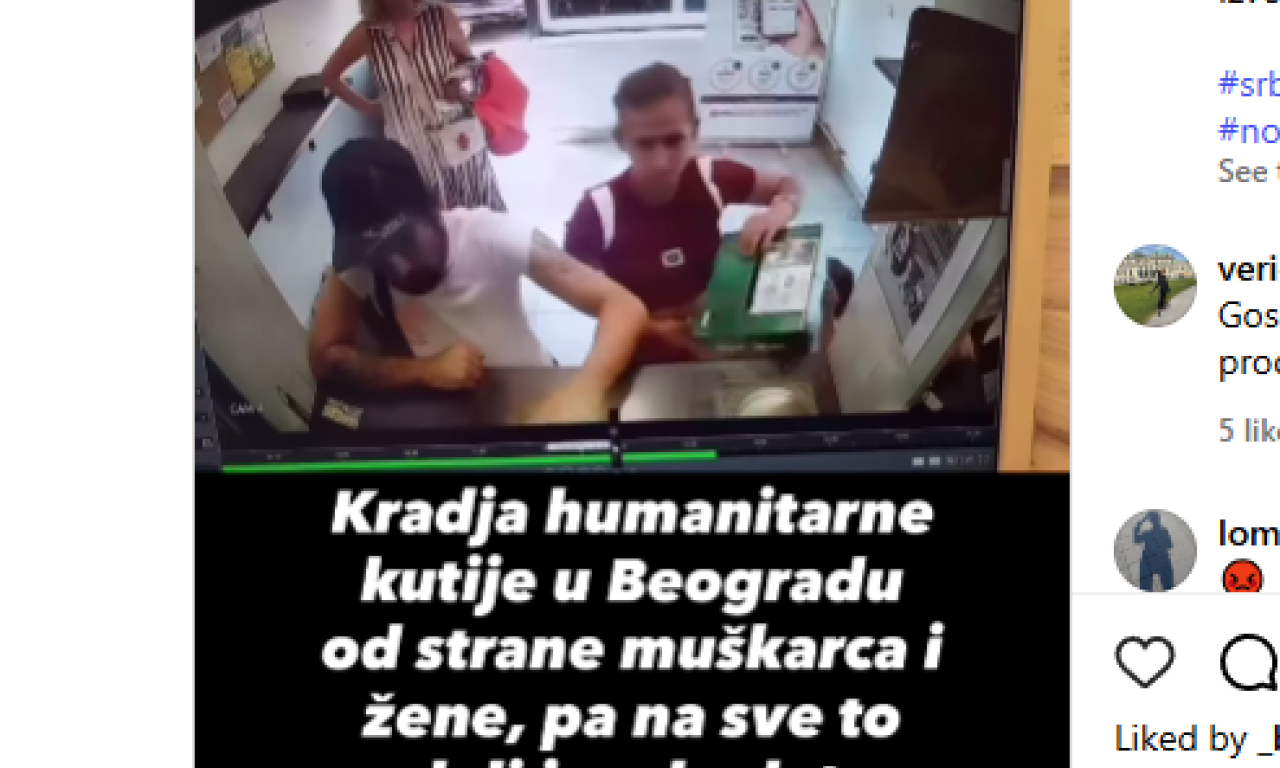 UŠLI U MENJAČNICU, PA UKRALI HUMANITARNU KUTIJU SA NOVCEM U sve upleli i dete (VIDEO)
