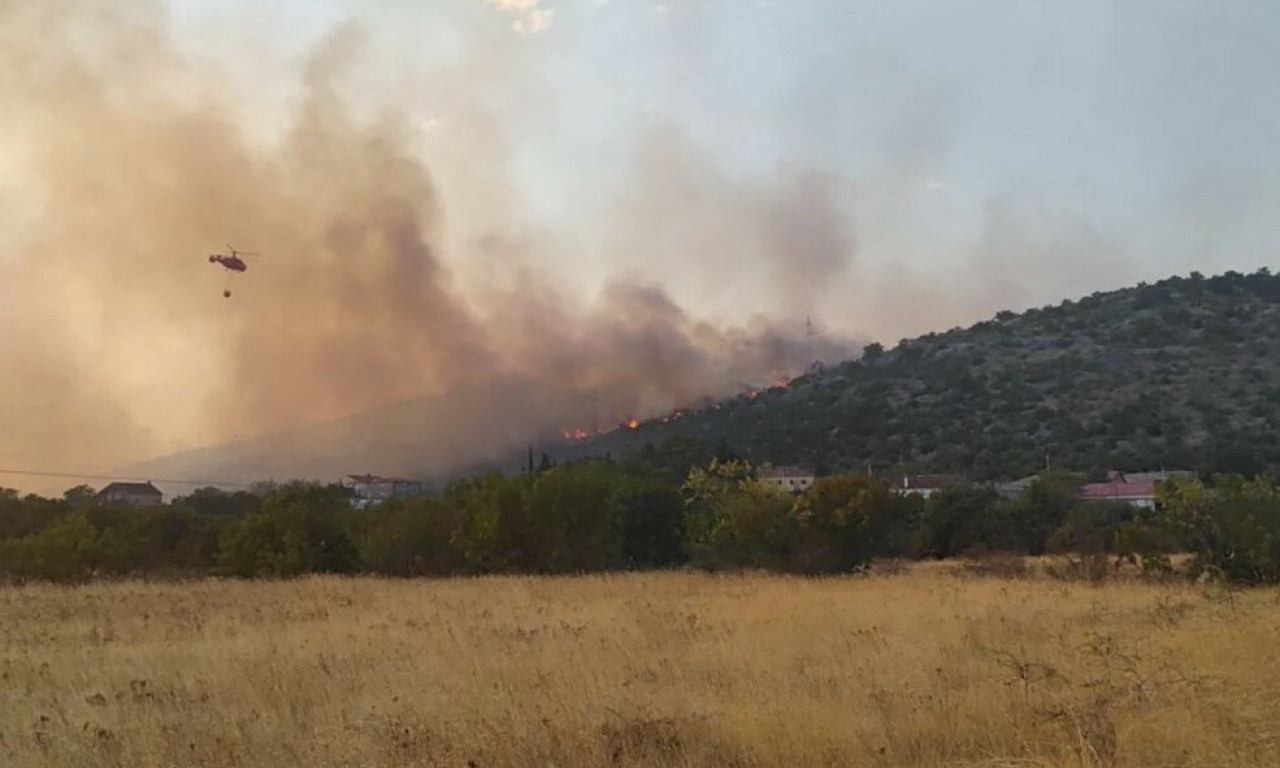 POŽARI U SEVERNOJ MAKEDONIJI Gori borova šuma, vatrogasci se bore i sa vatrom na deponiji