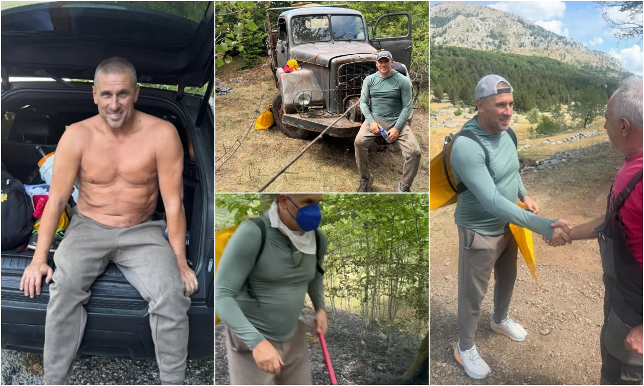NIŠA SAVELJIĆ GASI POŽAR U CRNOJ GORI Fudbaler otkrio emocije sa lica mesta, a komentari pljušte o ovom detalju (FOTO)