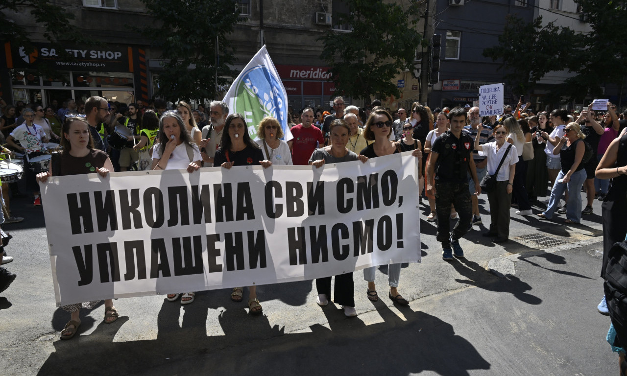 KAKO JE PROTEKAO PROTEST "SVE SMO MI NIKOLINA" Centar grada bio zatvoren, evo šta se sada dešava (FOTO)