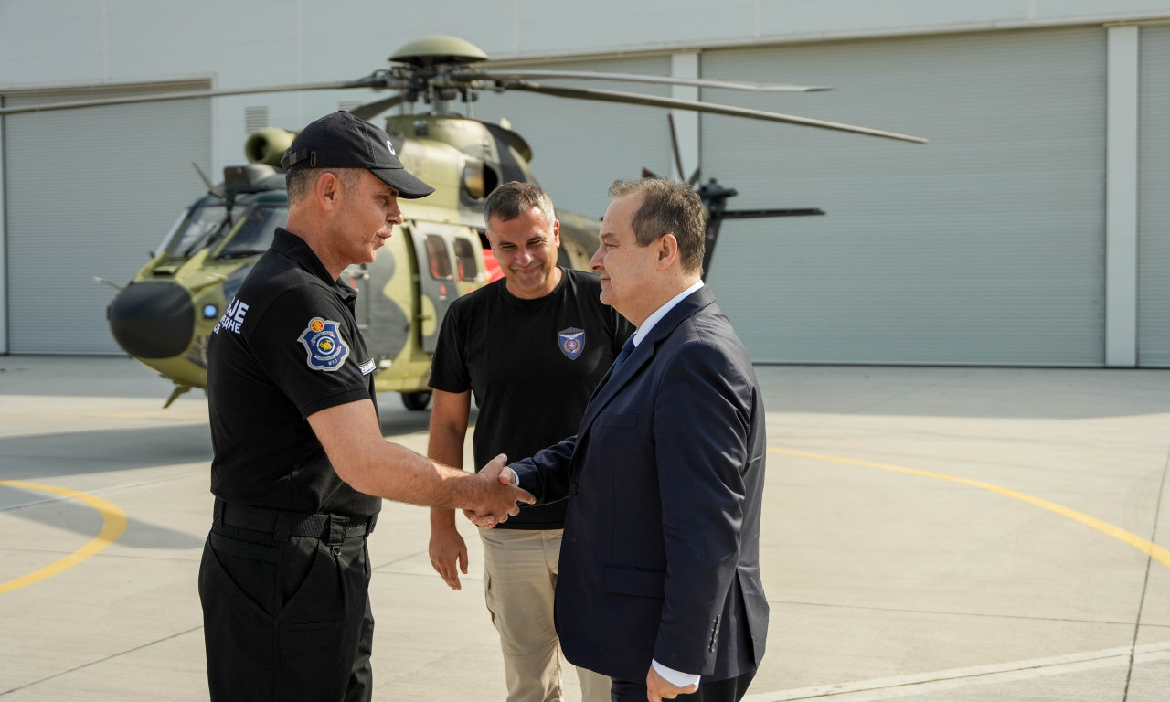 DAČIĆ DOČEKAO SRPSKE HEROJE Stigla posada Helikopterske jedinice MUP-a iz Crne Gore (VIDEO/FOTO)