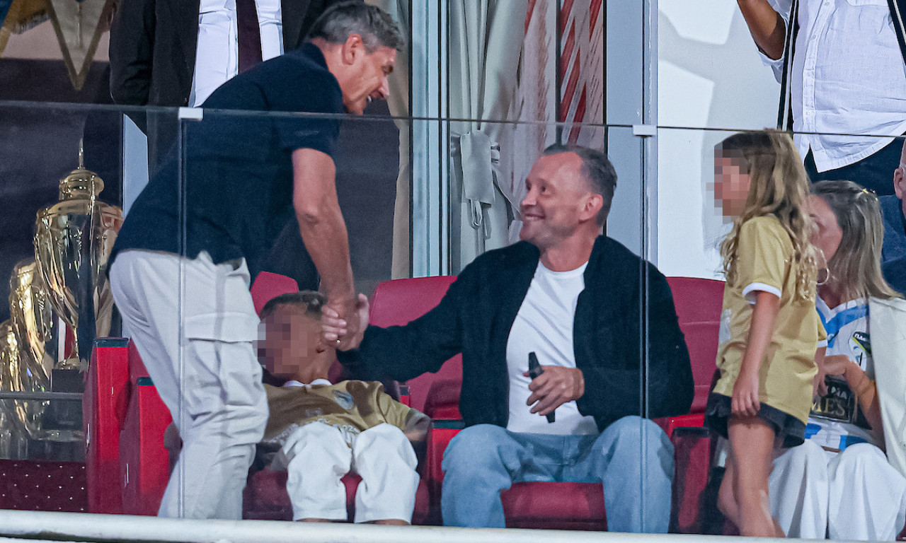 KO JE FATALNA DAMA U LOŽI MARAKANE U PLAVO-BELOM DRESU? Natalijin život se drži u tajnosti, ali je sinoć ukrala šou