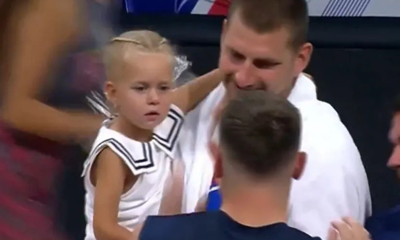 SCENA IZ ARENE KOJA JE ODUŠEVILA SVE Jokić uzeo ćerkicu u ruke, a onda su prišli Dončiću (VIDEO)
