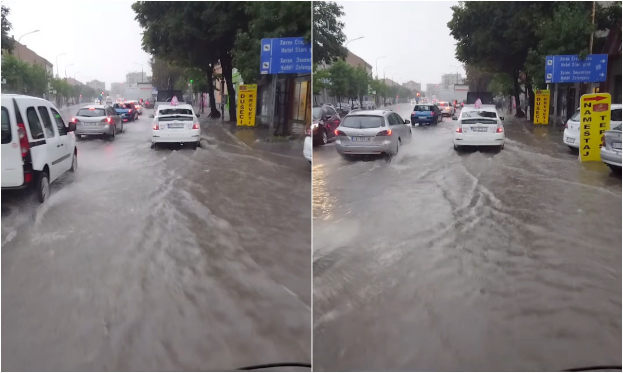 APOKALIPTIČNO U OVOM DELU SRBIJE Žestoko nevreme napravilo kataklizmu, vetar čupa kablove sa bandera - prizori bude jezu