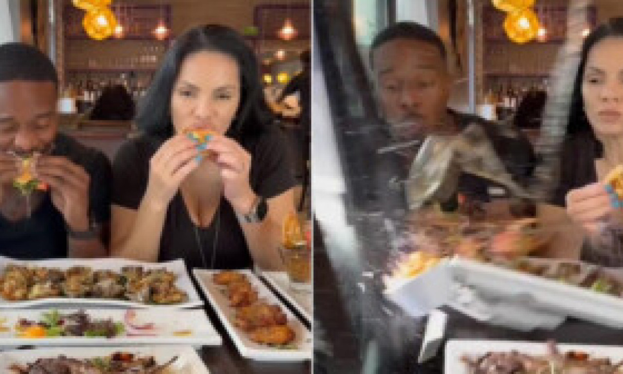 JELI BURGER U RESTORANU A ONDA USLEDIO HAOS Vozilo "proletelo" kroz izlog, poznati influenseri izbegli tragediju (VIDEO)