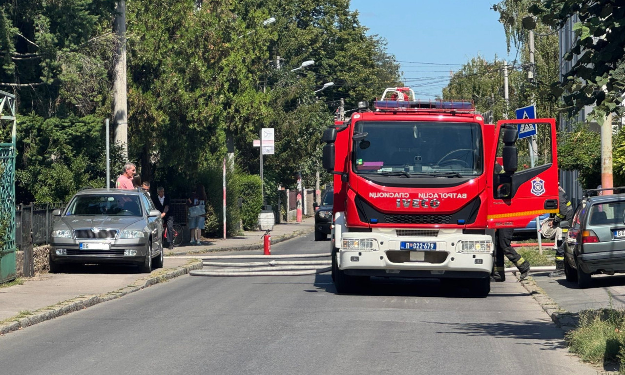 POŽAR U PODRUMU ZGRADE U PANČEVU Više osoba zatražilo pomoć lekara (VIDEO)