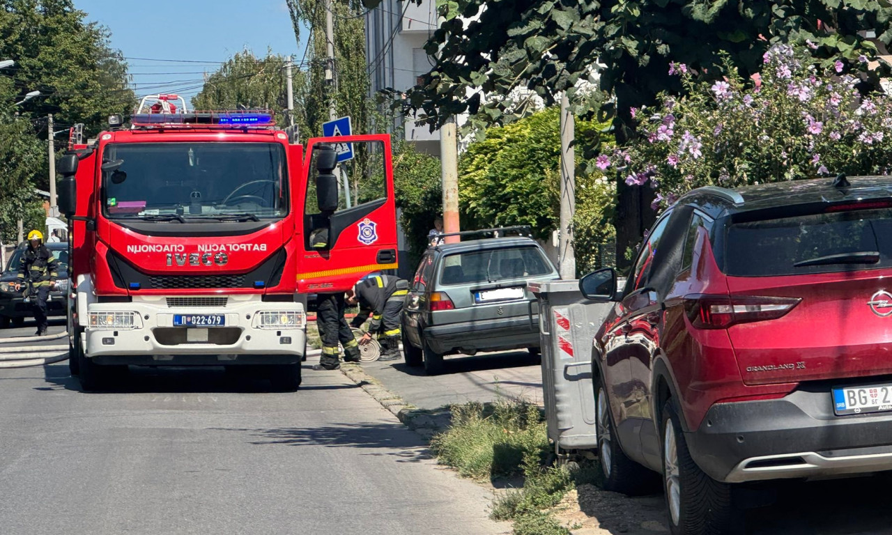 POŽAR U KALUĐERICI! Crni dim prekrio naselje