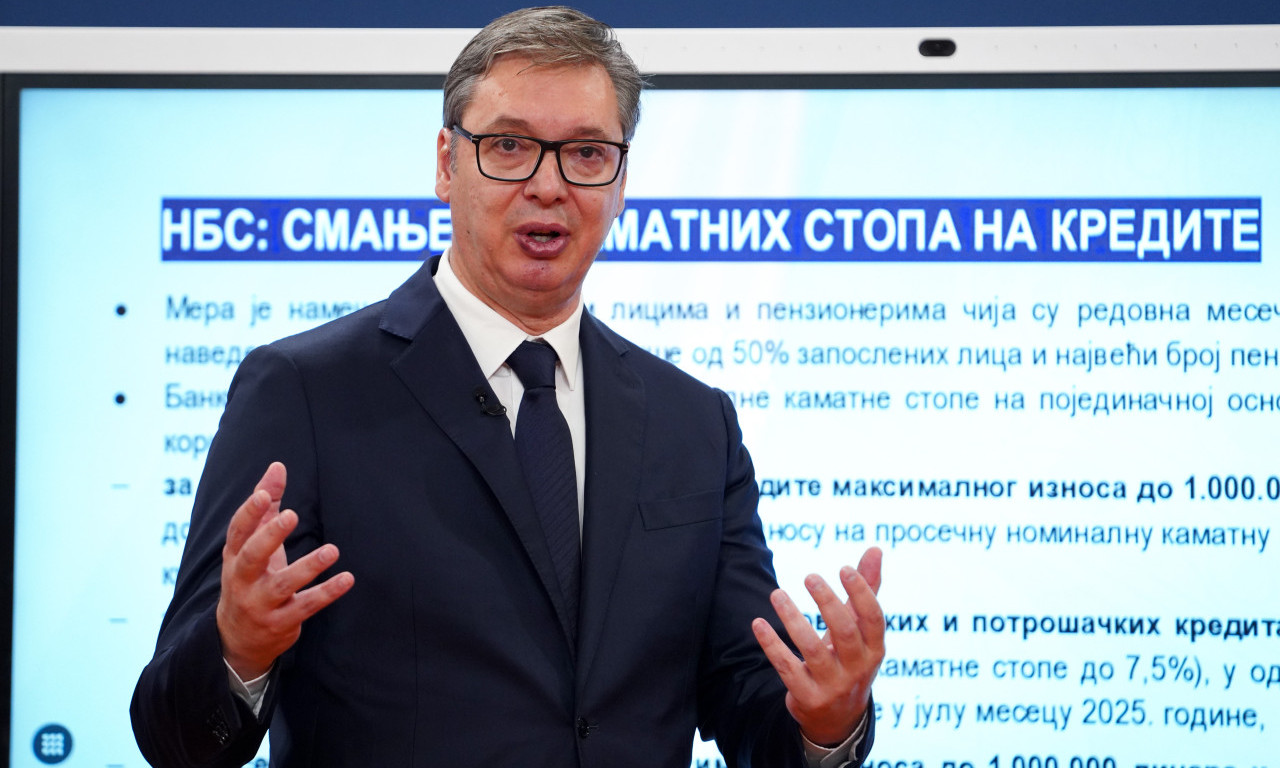 PREDSEDNIK VUČIĆ NAJAVIO: Kamatna stopa na gotovinske kredite neće smeti da pređe 7,5 %