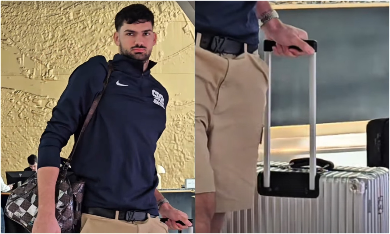 TRISTAN VUKČEVIĆ VUČE KOFER OD TRI VAŠE PLATE! Pogledajte kakav luksuz šeta naš Orao - ima i jednu posebnu caku! (FOTO)