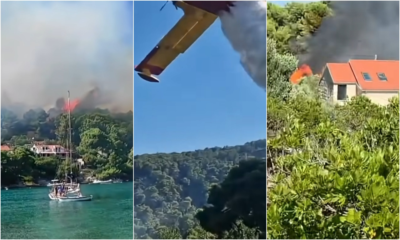 VATRA SRAVNILA SVE, OLUJA CRNOG DIMA ŠIKLJA KA NEBU Pogledajte dramatične snimke požara u Hrvatskoj (FOTO+VIDEO)