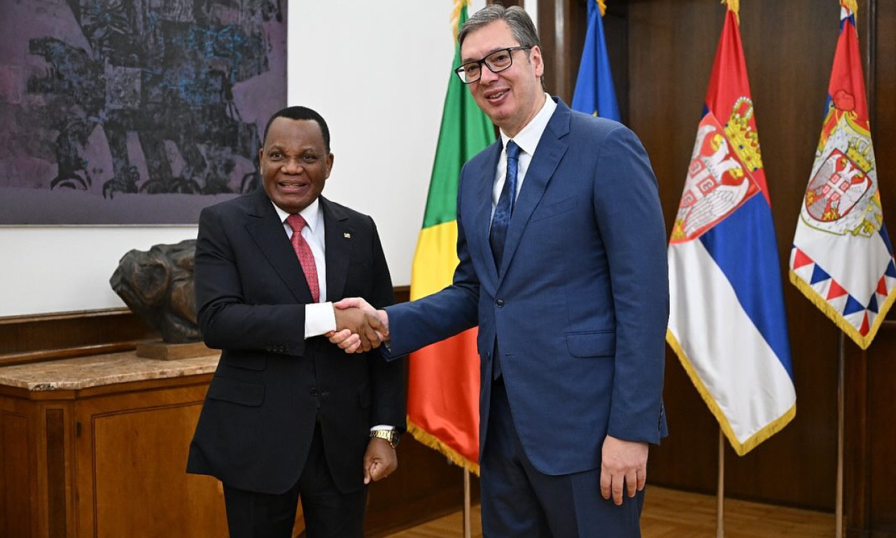 VUČIĆ SA ŽAN-KLODOM Stisak ruke i snažne reči, ovo je nova faza saradnje Srbije i Republike Kongo