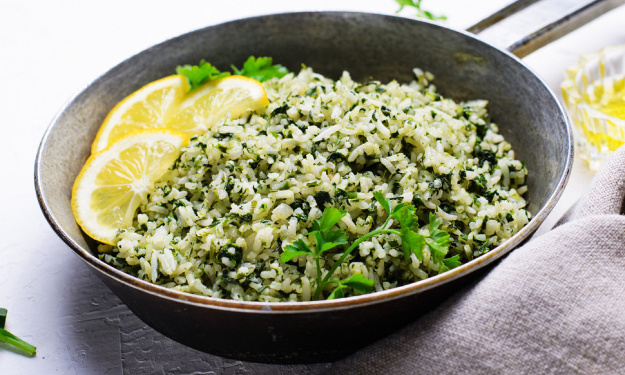 POSNI SPANAĆ SA PIRINČEM Najjednostavniji način da spremite zdrav ručak