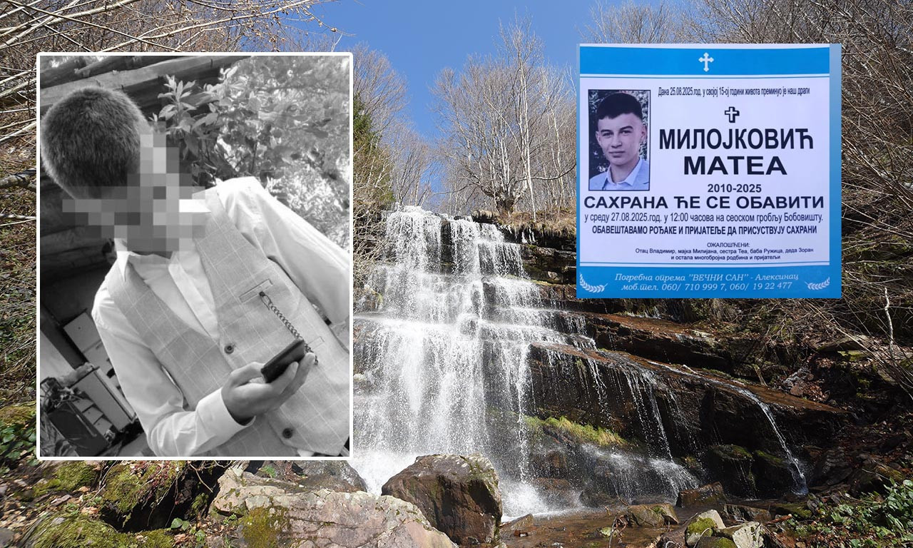 SAHRANJEN DEČAK KOJI JE POGINUO NA STAROJ PLANINI Srbija zavijena u crno