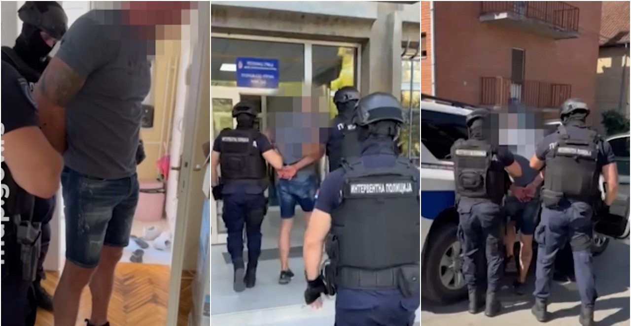 OVAKO JE UHAPŠEN MIŠA BAČULOV Nasrtao na policajce, gurao ih i udarao po štitovima (VIDEO)