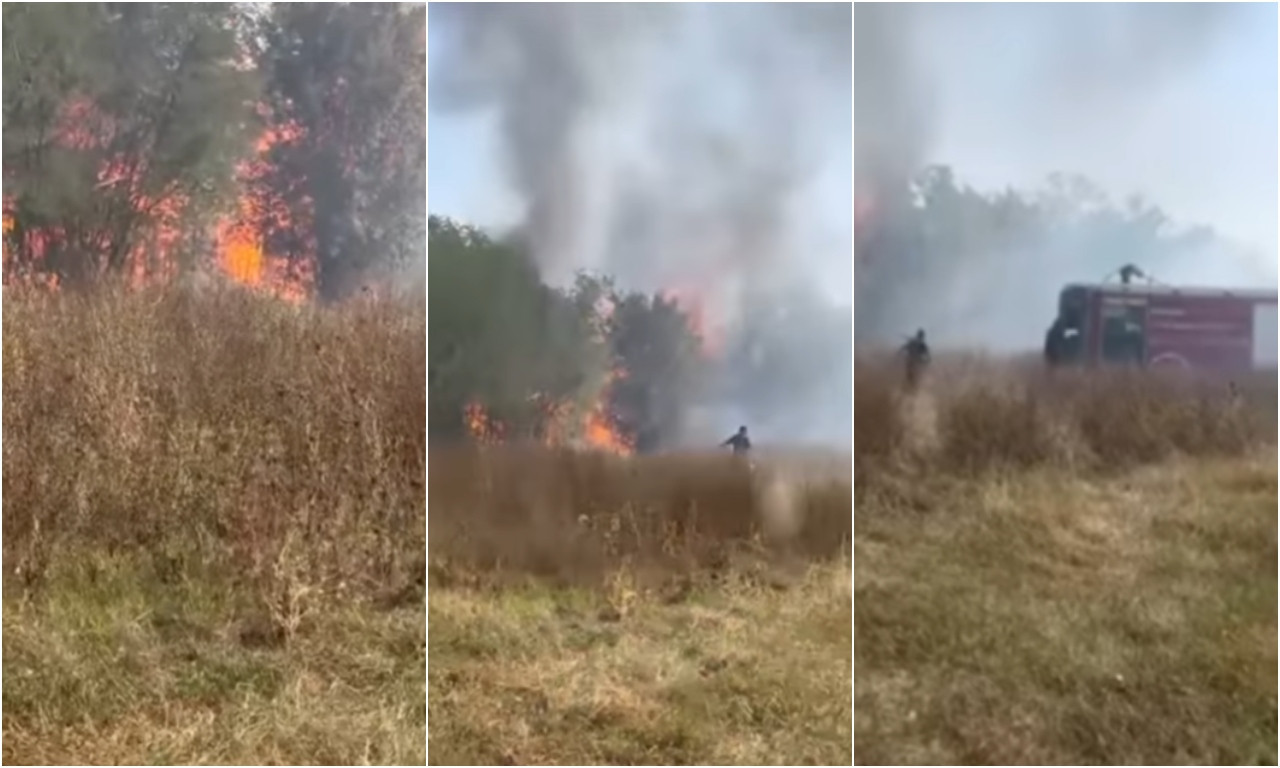 GUST CRNI DIM IZNAD OBRENOVCA Požar u Stublinama (VIDEO)