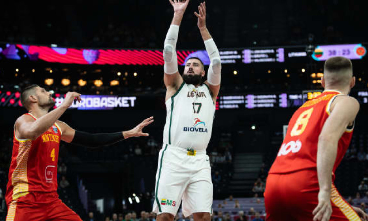 LITVANCI PREJAKI ZA CRNU GORU Jokubaitis odigrao utakmicu života u dresu Litvanije