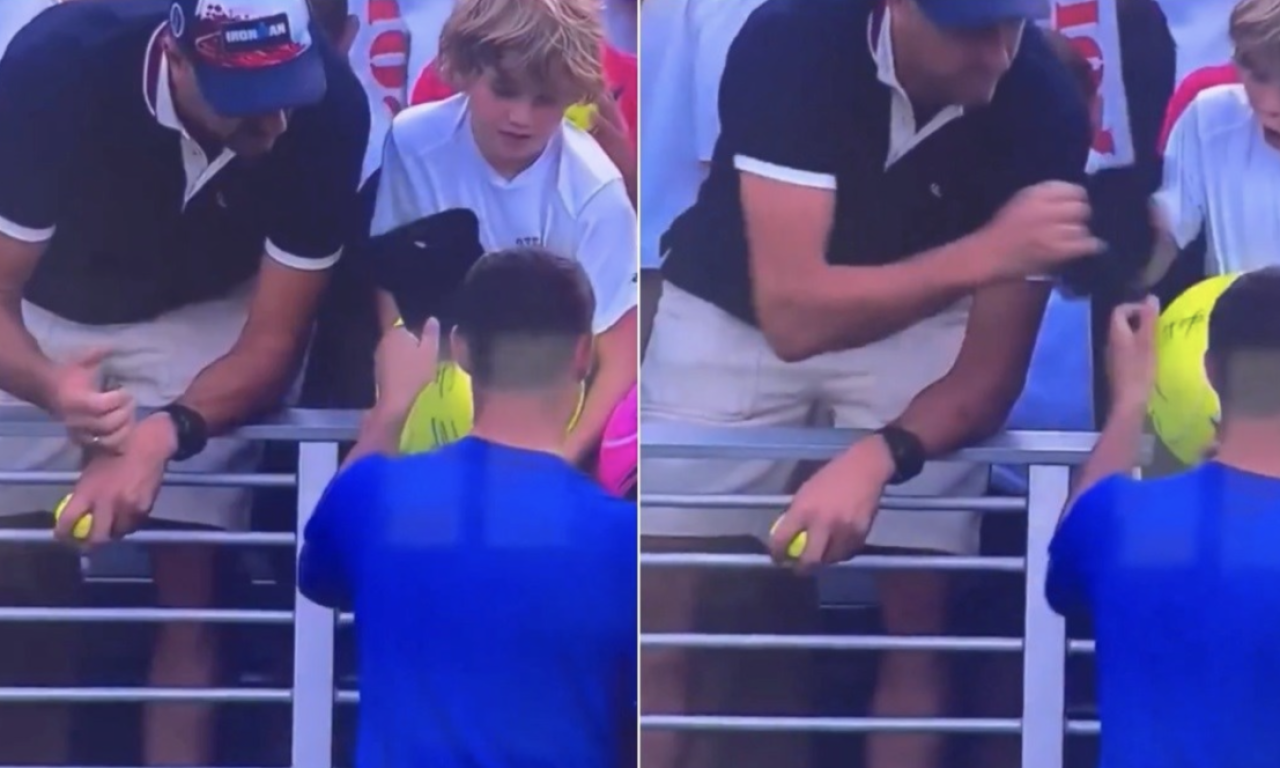 ŠOK SNIMAK SA US OPENA Sekund posle poteza tenisera, dečaku iz publike uništen najveći san (VIDEO)