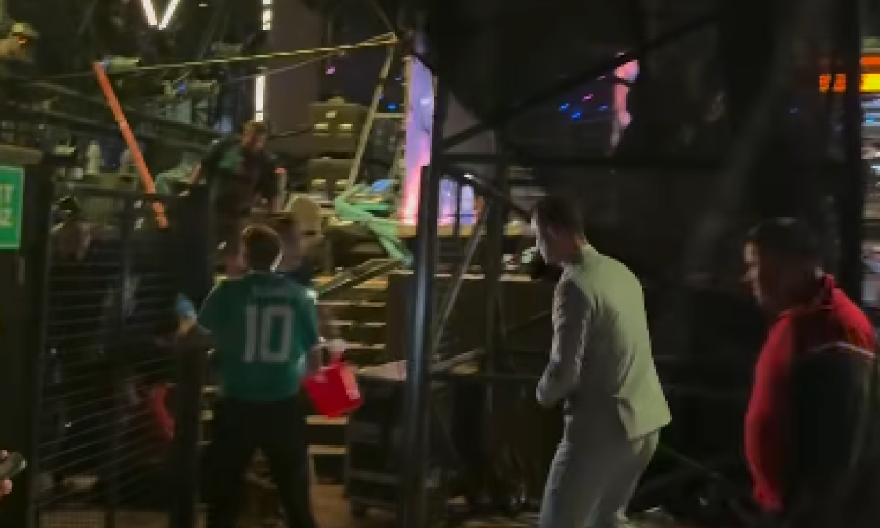 LED EKRAN PAO NA OSOBU U TOP HILL-U! Nevreme napravilo kataklizmu u Budvi, ima povređenih (VIDEO)